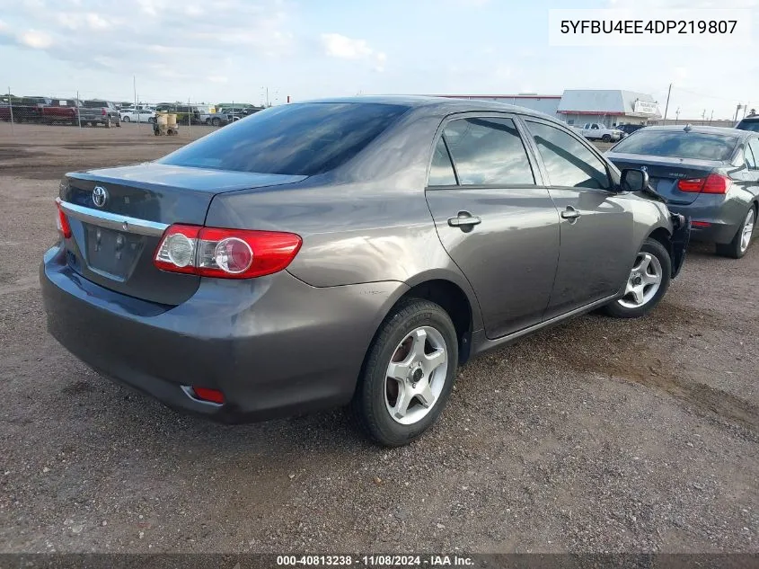 2013 Toyota Corolla L VIN: 5YFBU4EE4DP219807 Lot: 40813238