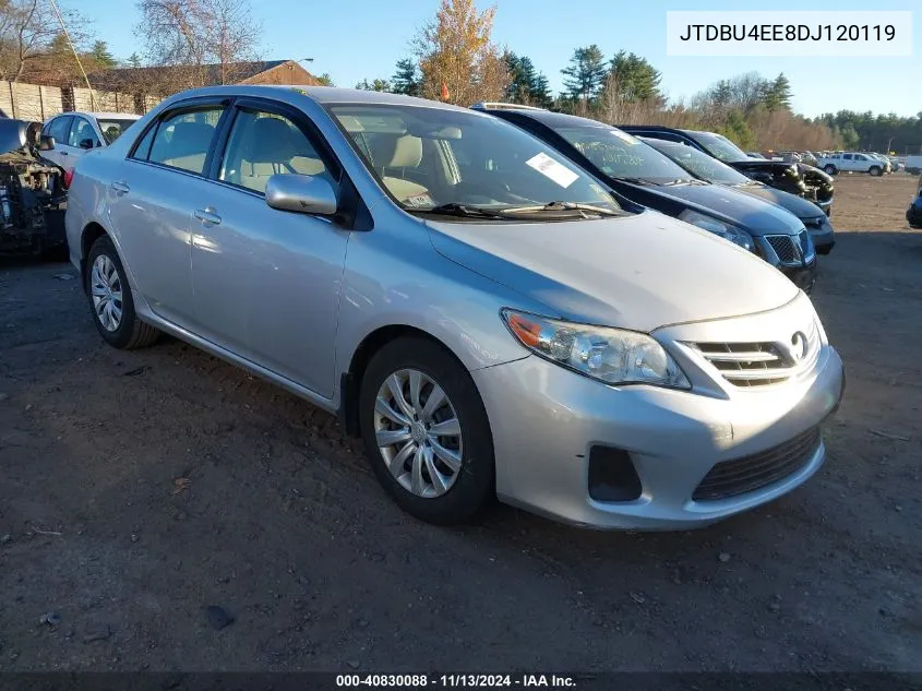 2013 Toyota Corolla Le VIN: JTDBU4EE8DJ120119 Lot: 40830088