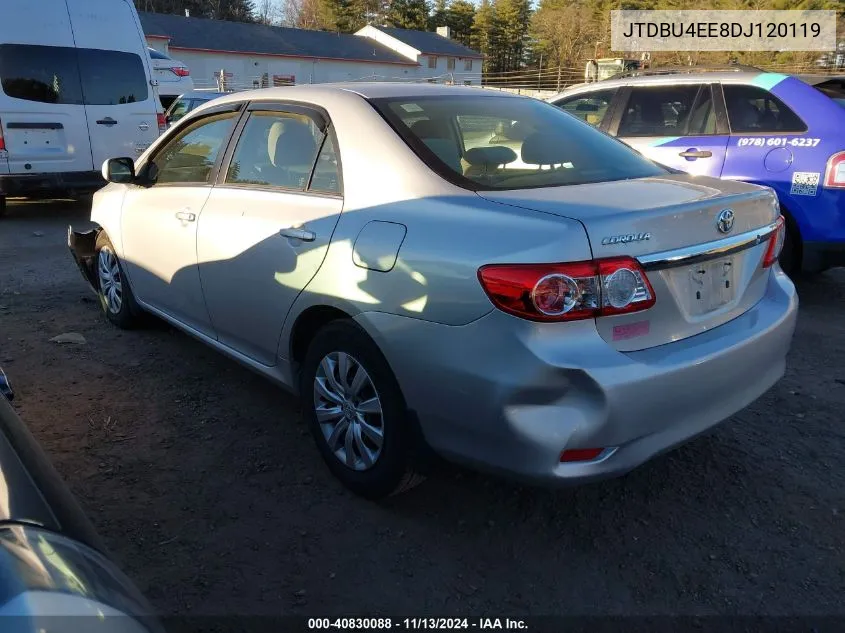 2013 Toyota Corolla Le VIN: JTDBU4EE8DJ120119 Lot: 40830088