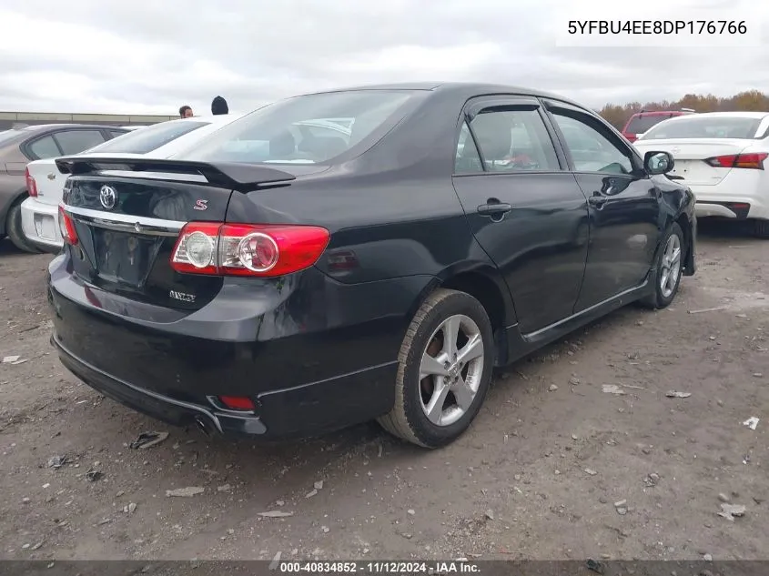 2013 Toyota Corolla S VIN: 5YFBU4EE8DP176766 Lot: 40834852