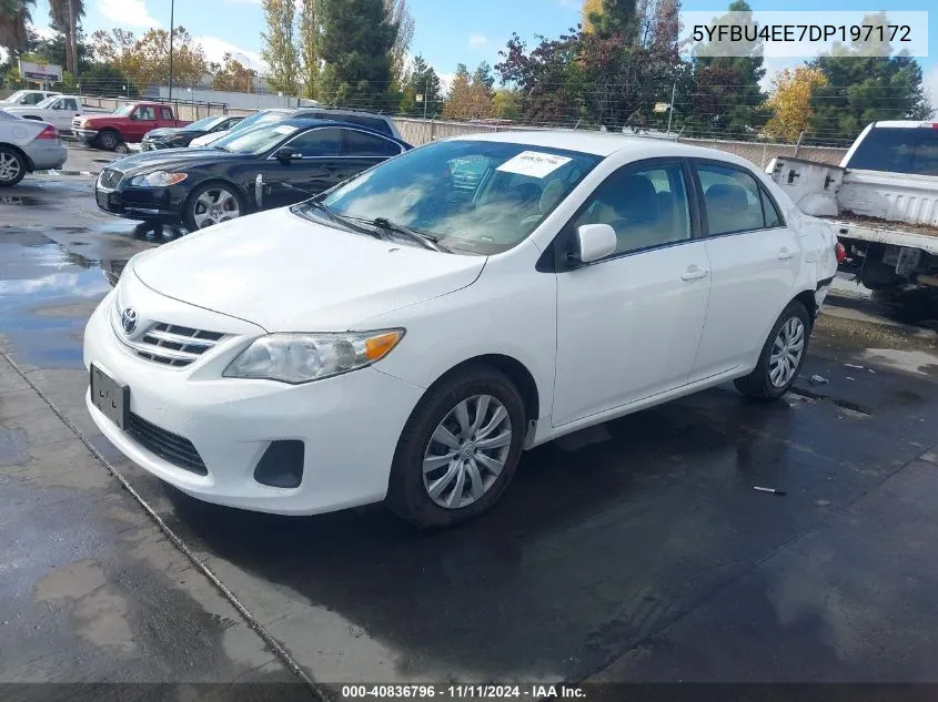 2013 Toyota Corolla Le VIN: 5YFBU4EE7DP197172 Lot: 40836796