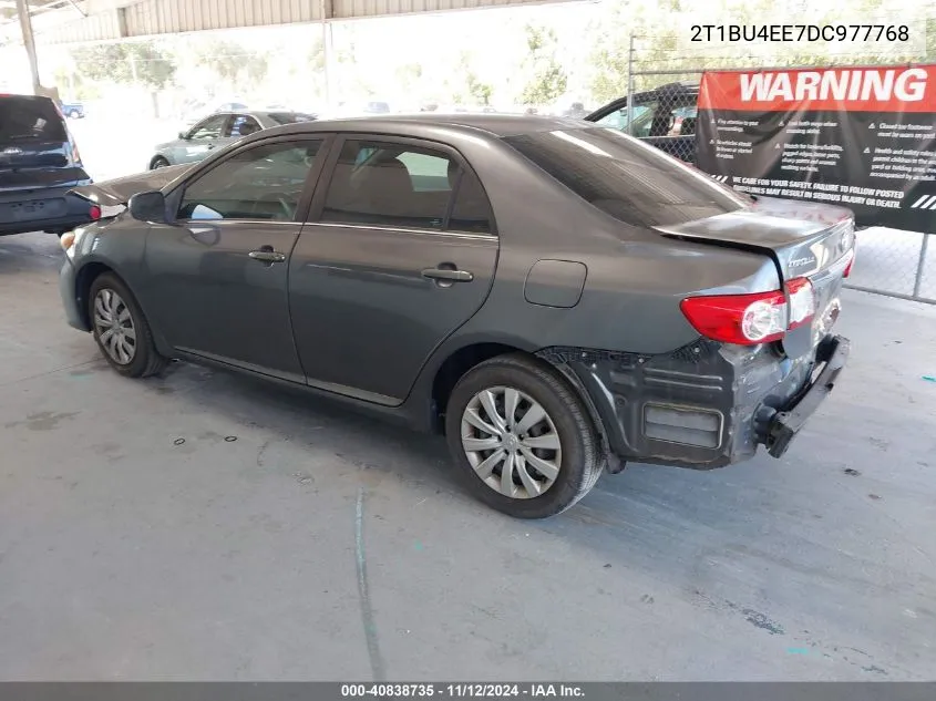 2013 Toyota Corolla Le VIN: 2T1BU4EE7DC977768 Lot: 40838735