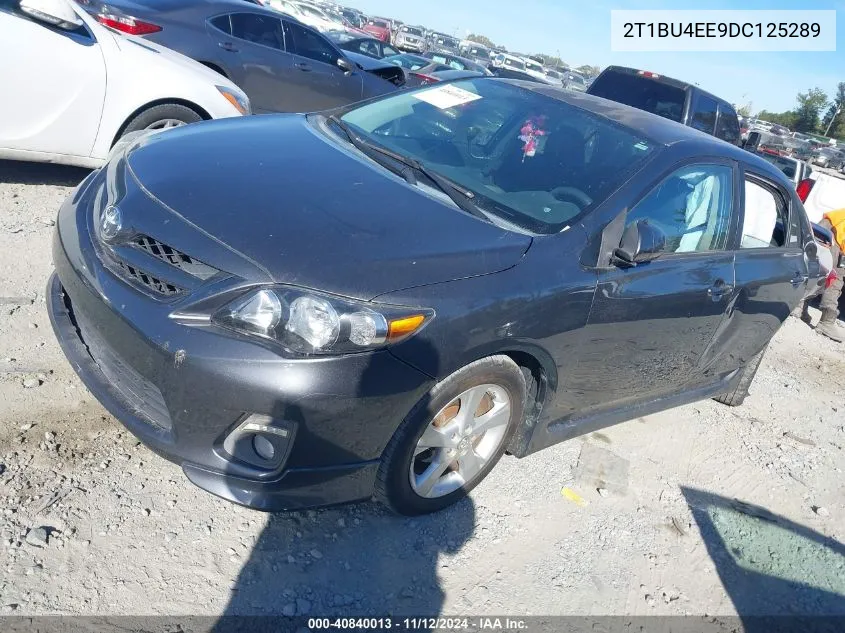 2013 Toyota Corolla S VIN: 2T1BU4EE9DC125289 Lot: 40840013