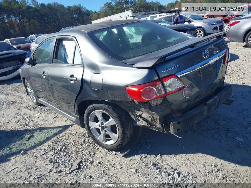 2013 Toyota Corolla S VIN: 2T1BU4EE9DC125289 Lot: 40840013