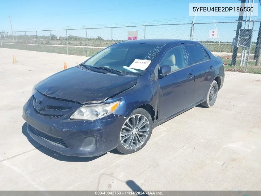 2013 Toyota Corolla L VIN: 5YFBU4EE2DP186550 Lot: 40842753