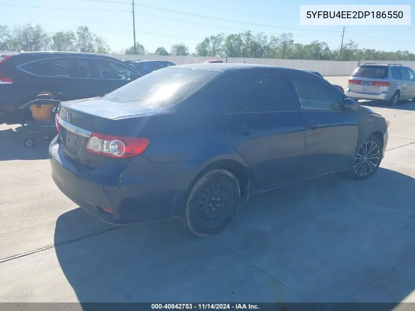 2013 Toyota Corolla L VIN: 5YFBU4EE2DP186550 Lot: 40842753