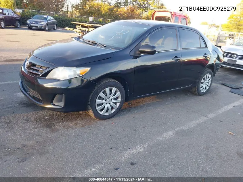 2013 Toyota Corolla Le VIN: 2T1BU4EE0DC928279 Lot: 40844347