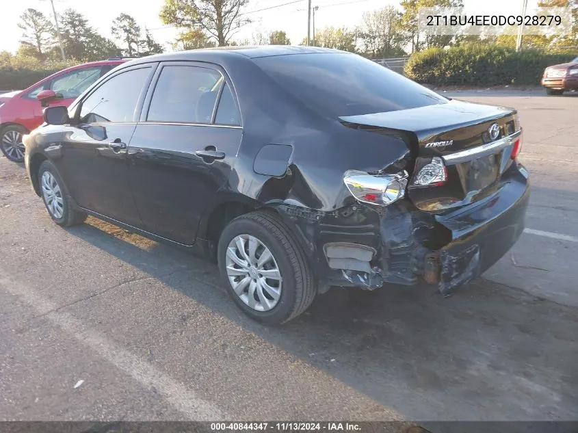 2013 Toyota Corolla Le VIN: 2T1BU4EE0DC928279 Lot: 40844347