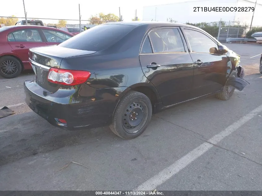 2013 Toyota Corolla Le VIN: 2T1BU4EE0DC928279 Lot: 40844347