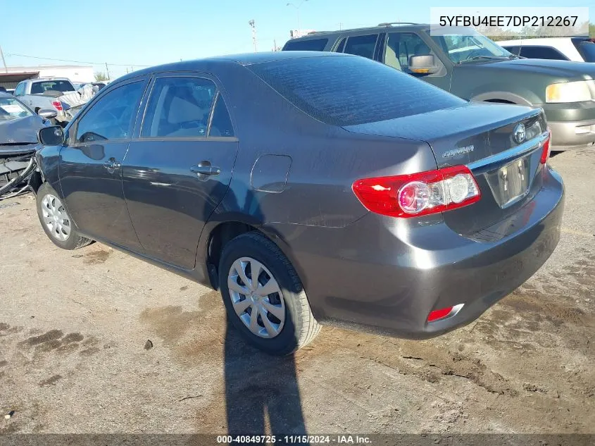 2013 Toyota Corolla L VIN: 5YFBU4EE7DP212267 Lot: 40849725