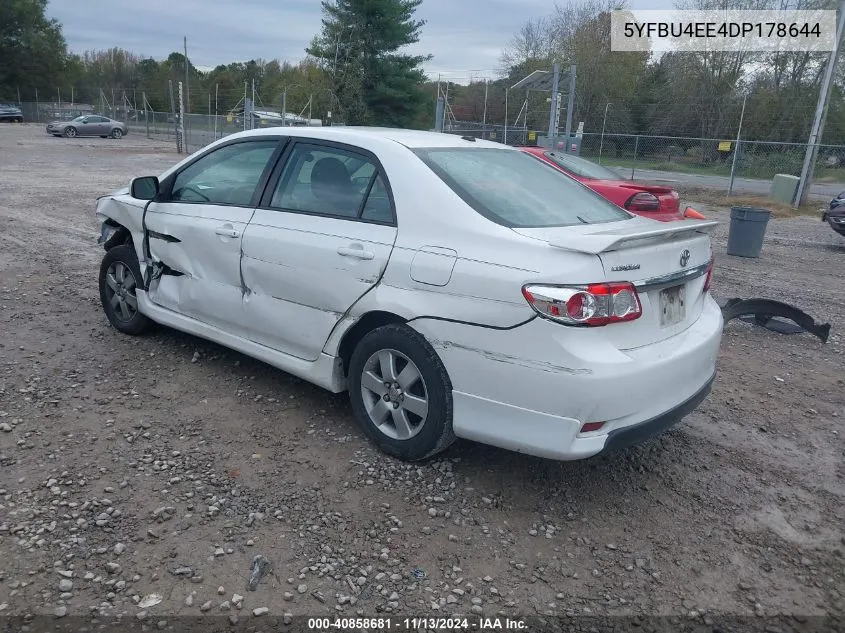 2013 Toyota Corolla S VIN: 5YFBU4EE4DP178644 Lot: 40858681