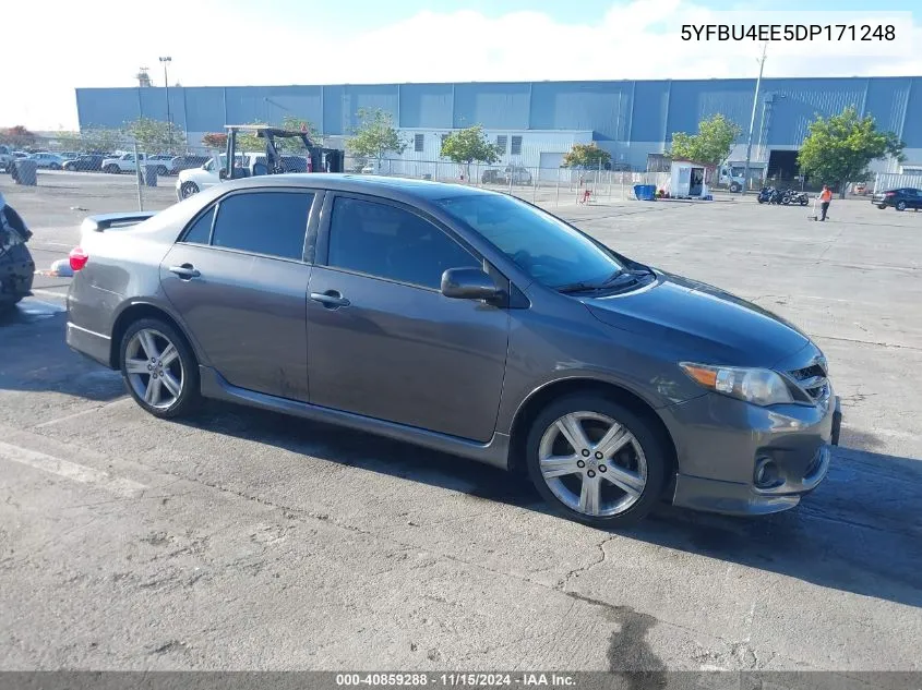 2013 Toyota Corolla S VIN: 5YFBU4EE5DP171248 Lot: 40859288