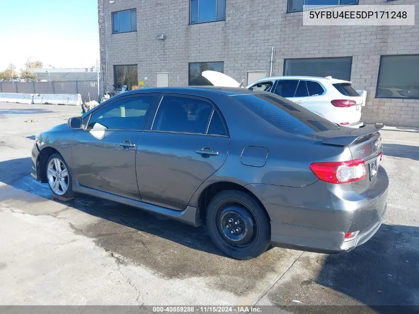 2013 Toyota Corolla S VIN: 5YFBU4EE5DP171248 Lot: 40859288