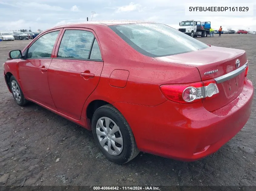 2013 Toyota Corolla L VIN: 5YFBU4EE8DP161829 Lot: 40864542