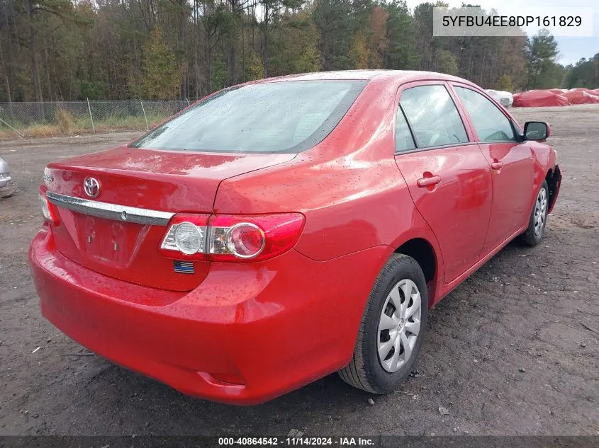 2013 Toyota Corolla L VIN: 5YFBU4EE8DP161829 Lot: 40864542