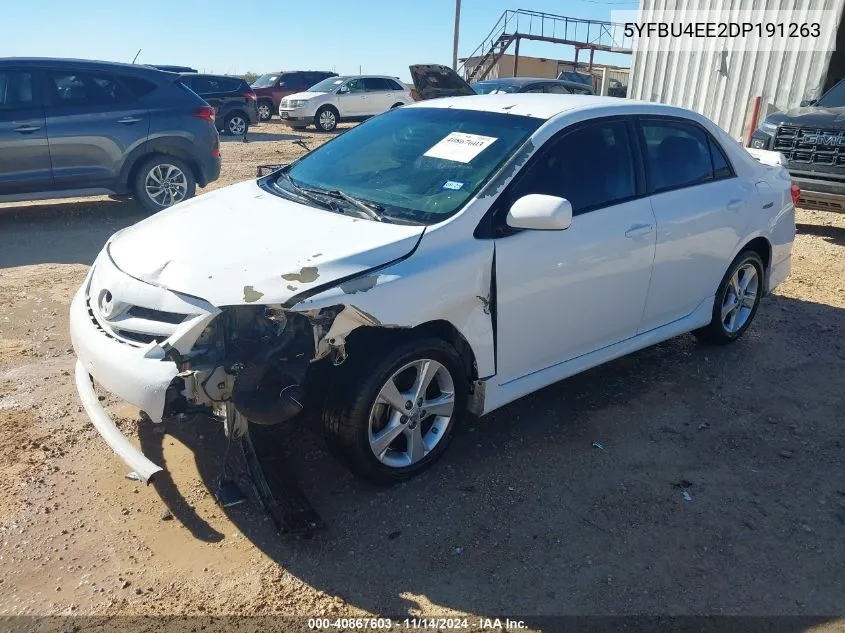 2013 Toyota Corolla S VIN: 5YFBU4EE2DP191263 Lot: 40867603