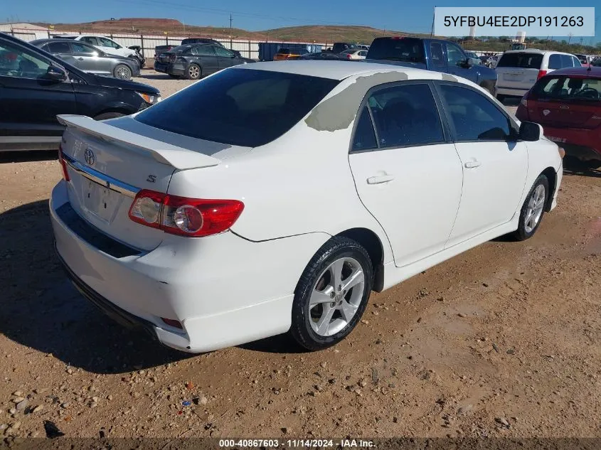 2013 Toyota Corolla S VIN: 5YFBU4EE2DP191263 Lot: 40867603