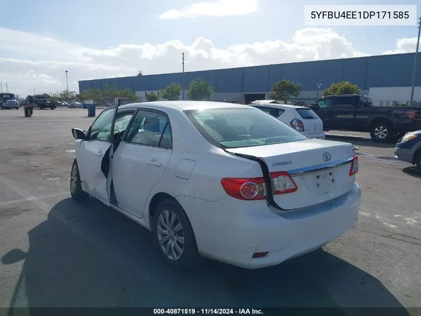 2013 Toyota Corolla Le VIN: 5YFBU4EE1DP171585 Lot: 40871519