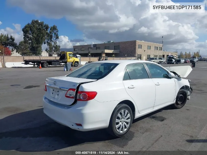 2013 Toyota Corolla Le VIN: 5YFBU4EE1DP171585 Lot: 40871519