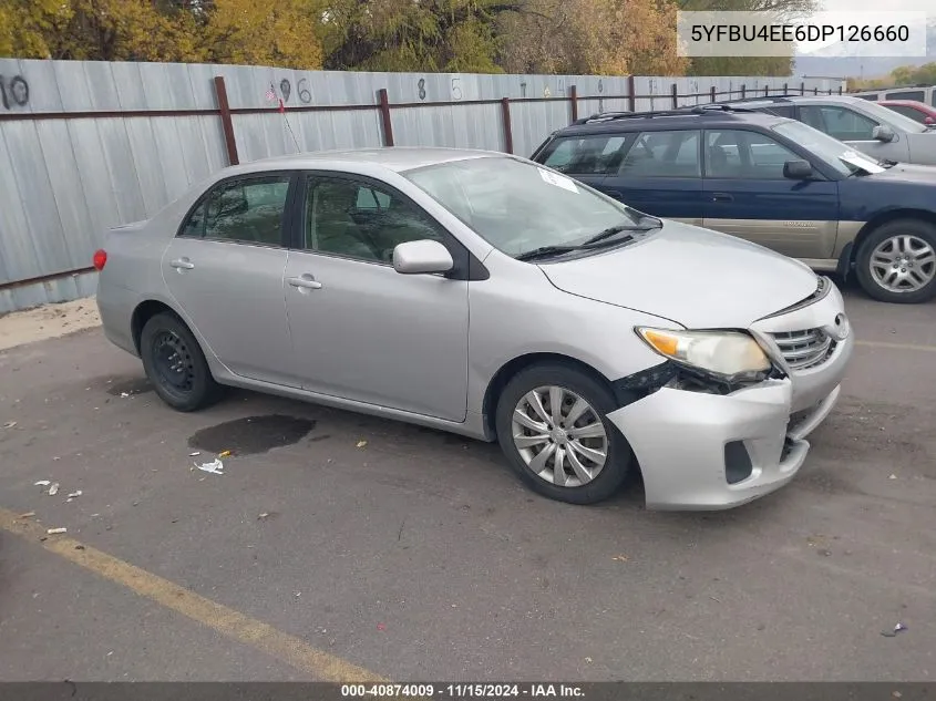 2013 Toyota Corolla Le VIN: 5YFBU4EE6DP126660 Lot: 40874009