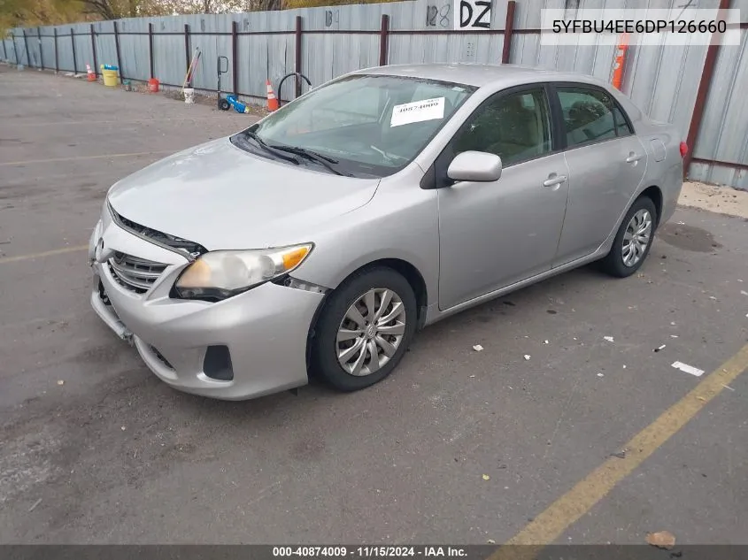 2013 Toyota Corolla Le VIN: 5YFBU4EE6DP126660 Lot: 40874009