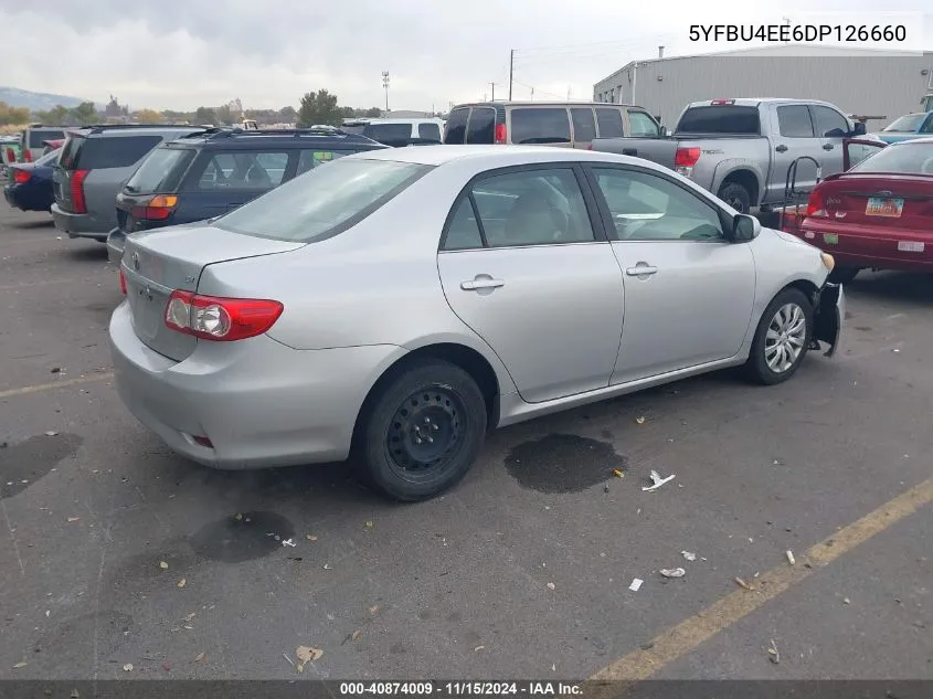 2013 Toyota Corolla Le VIN: 5YFBU4EE6DP126660 Lot: 40874009