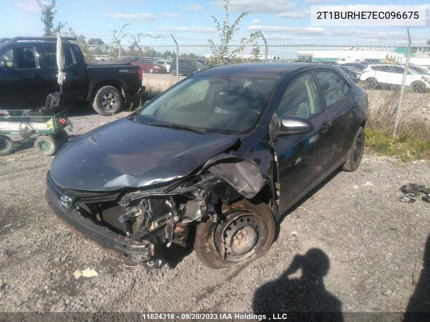 2014 Toyota Corolla VIN: 2T1BURHE7EC096675 Lot: 11824318