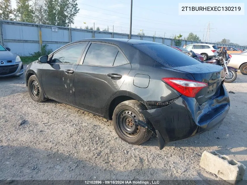 2014 Toyota Corolla Ce VIN: 2T1BURHEXEC130219 Lot: 12102896