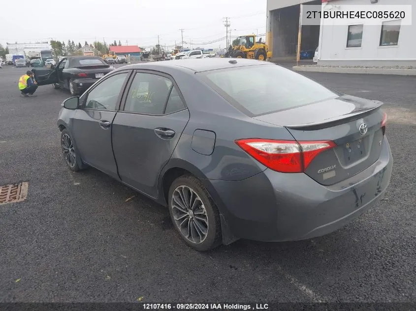 2014 Toyota Corolla S VIN: 2T1BURHE4EC085620 Lot: 12107416