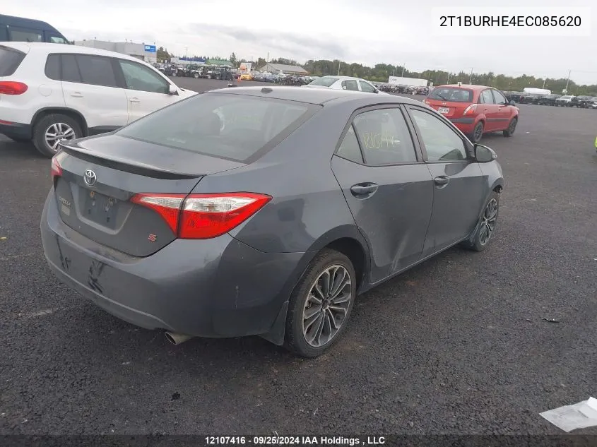 2T1BURHE4EC085620 2014 Toyota Corolla S