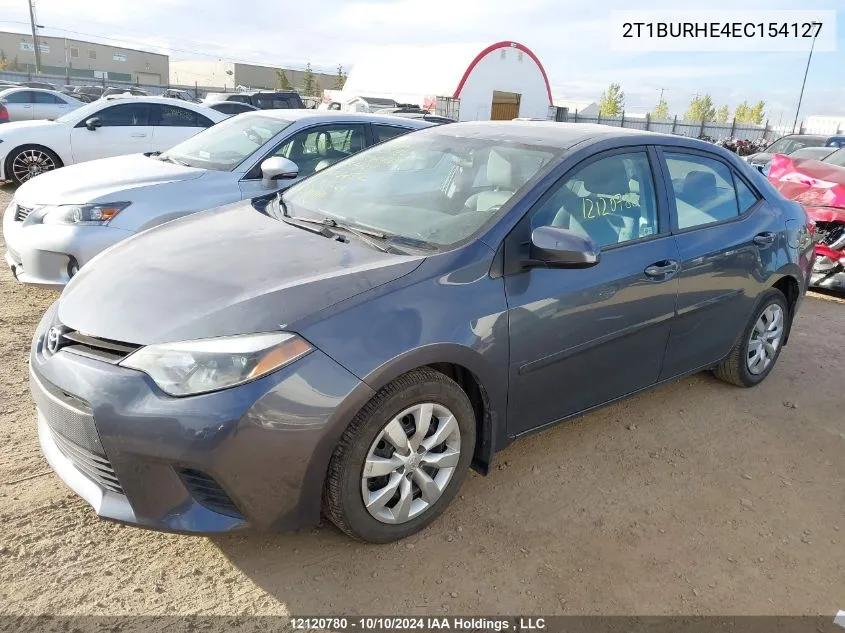 2014 Toyota Corolla L/Le/Le Pls/Prm/S/S Pls VIN: 2T1BURHE4EC154127 Lot: 12120780