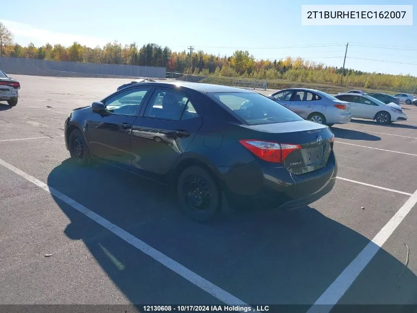 2014 Toyota Corolla Le VIN: 2T1BURHE1EC162007 Lot: 12130608