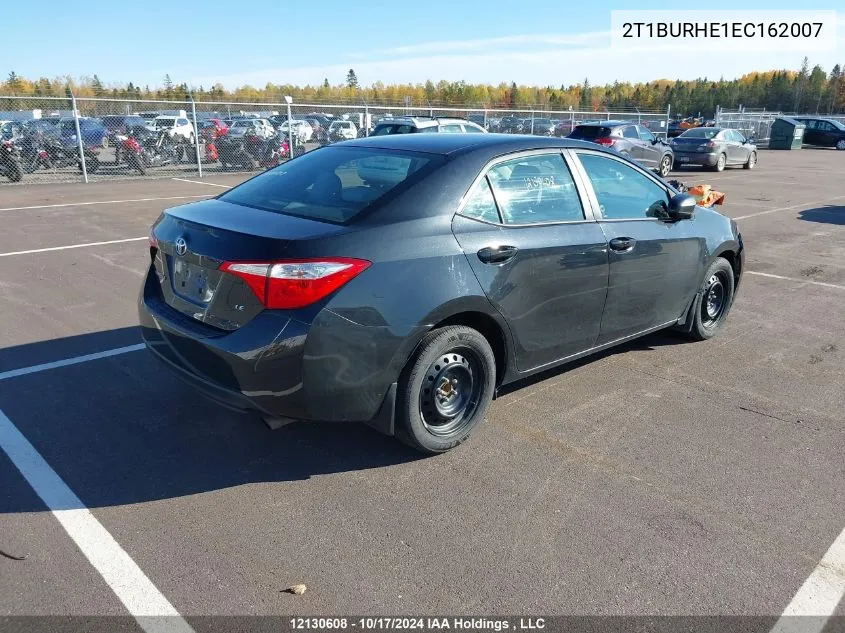 2014 Toyota Corolla Le VIN: 2T1BURHE1EC162007 Lot: 12130608