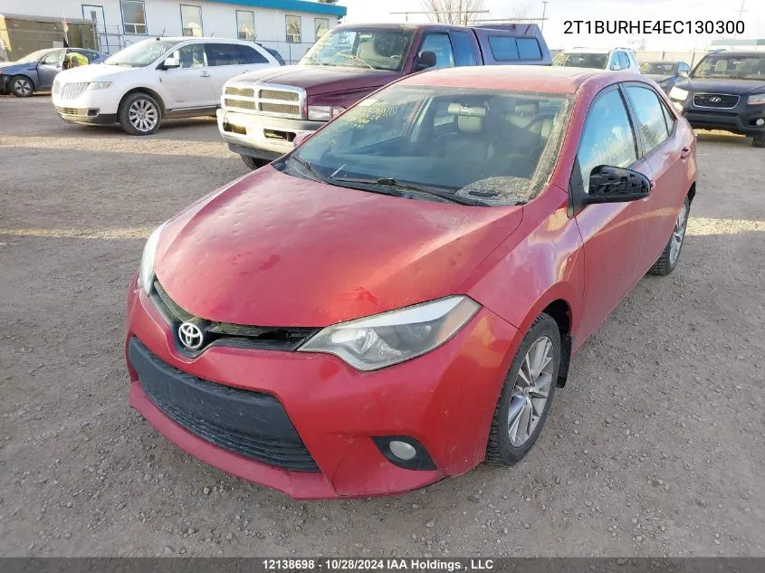 2014 Toyota Corolla L/Le/Le Pls/Prm/S/S Pls VIN: 2T1BURHE4EC130300 Lot: 12138698