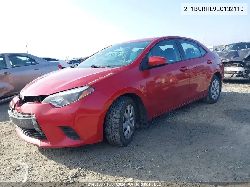 2014 Toyota Corolla Le VIN: 2T1BURHE9EC132110 Lot: 12143183