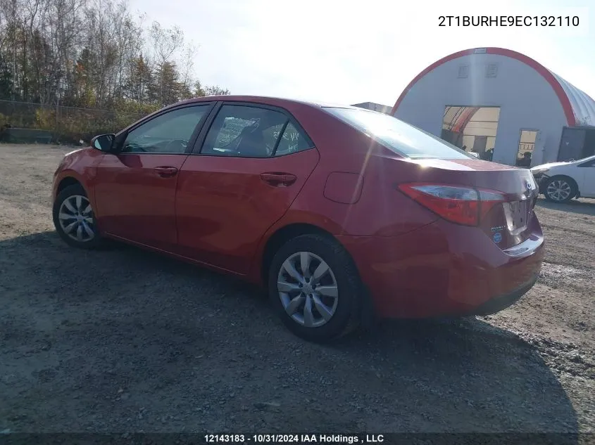 2014 Toyota Corolla Le VIN: 2T1BURHE9EC132110 Lot: 12143183