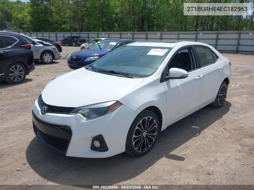 2014 Toyota Corolla S Plus VIN: 2T1BURHE4EC182963 Lot: 39230594