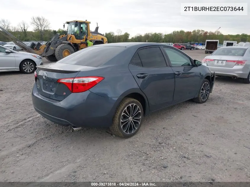 2014 Toyota Corolla S Plus VIN: 2T1BURHE2EC073644 Lot: 39273818