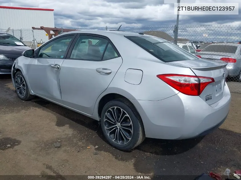 2T1BURHE0EC123957 2014 Toyota Corolla S Premium