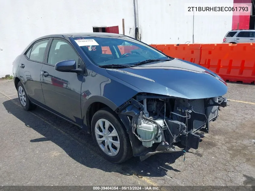 2T1BURHE3EC061793 2014 Toyota Corolla L