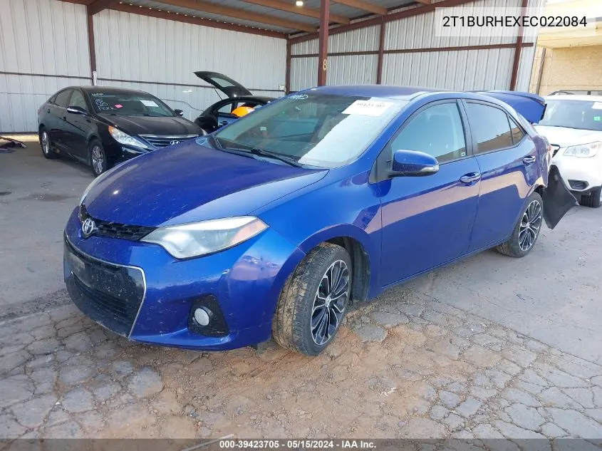 2014 Toyota Corolla S Plus VIN: 2T1BURHEXEC022084 Lot: 39423705