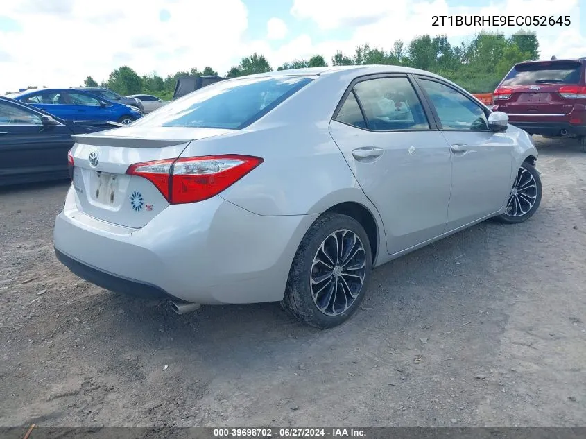 2T1BURHE9EC052645 2014 Toyota Corolla S Plus