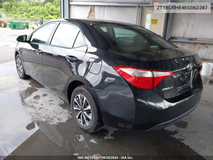 2T1BURHE4EC062287 2014 Toyota Corolla L