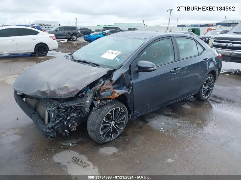 2T1BURHEXEC134562 2014 Toyota Corolla S Plus