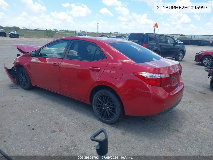 2014 Toyota Corolla Le VIN: 2T1BURHE2EC095997 Lot: 39825793