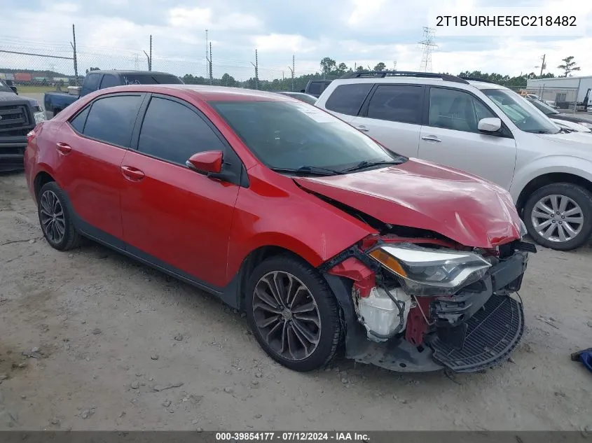 2T1BURHE5EC218482 2014 Toyota Corolla S Plus