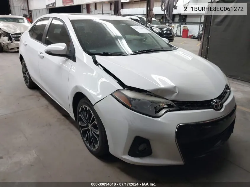 2014 Toyota Corolla S Plus VIN: 2T1BURHE8EC061272 Lot: 39894619