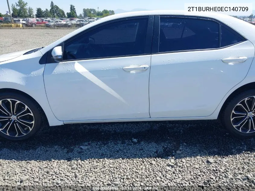 2T1BURHE0EC140709 2014 Toyota Corolla S Plus