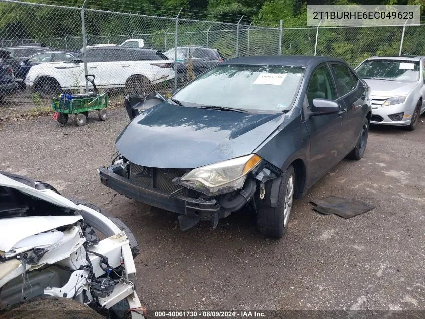 2014 Toyota Corolla Le VIN: 2T1BURHE6EC049623 Lot: 40061730