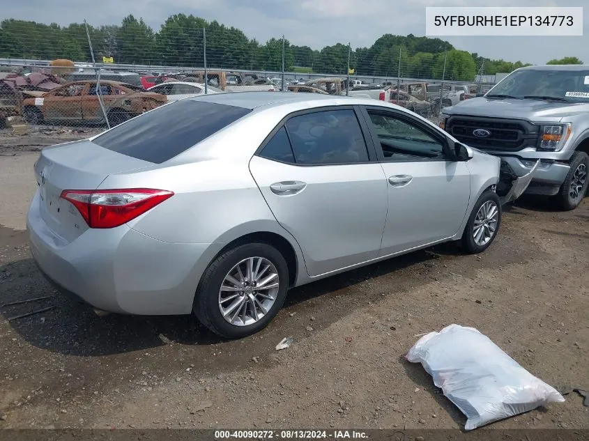 2014 Toyota Corolla Le Plus VIN: 5YFBURHE1EP134773 Lot: 40090272